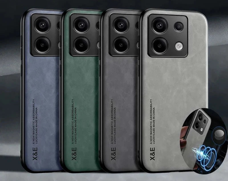 Luxury Leather Phone Case for Xiaomi Redmi Note 13 Pro 5G Note 13 Pro+ Plus Magnetic Protective Cover