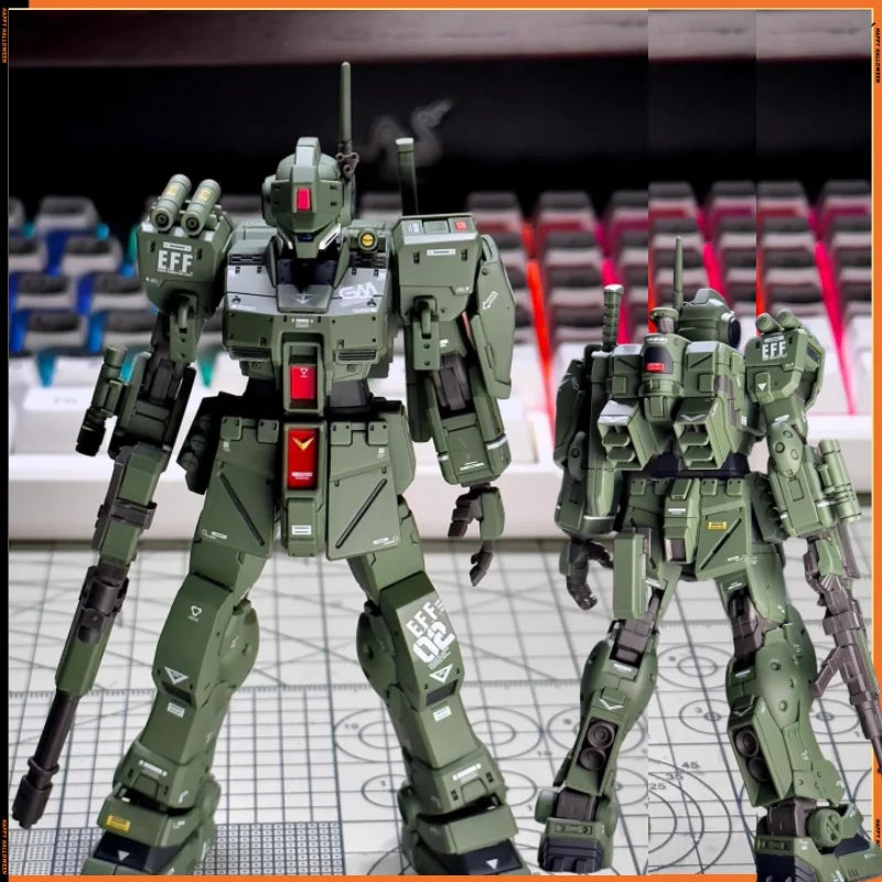 Assembly Action Figures Robot Model Kit RGM-79S GM Spartan Collection Figurine Plastic Model Hobby Doll Toy Gift 1/144