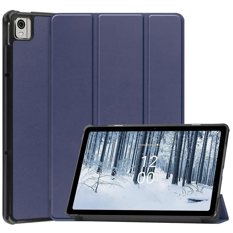 Protective Slim Leather Case for Nokia T21 T20 10.4" inch Tablets Tri-Folding Stand Magnetic Flip Cover