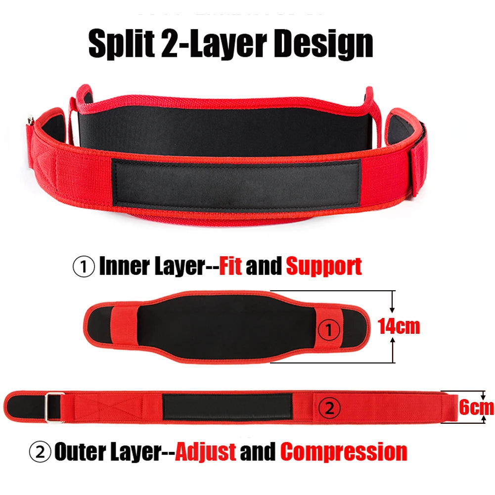 Durable Gym Support Waist Back Belt for Bodybuilding Powerlifting Weightlifting Squat Muscle Gains Dumbbell Workout Crossfit Gym Equipment