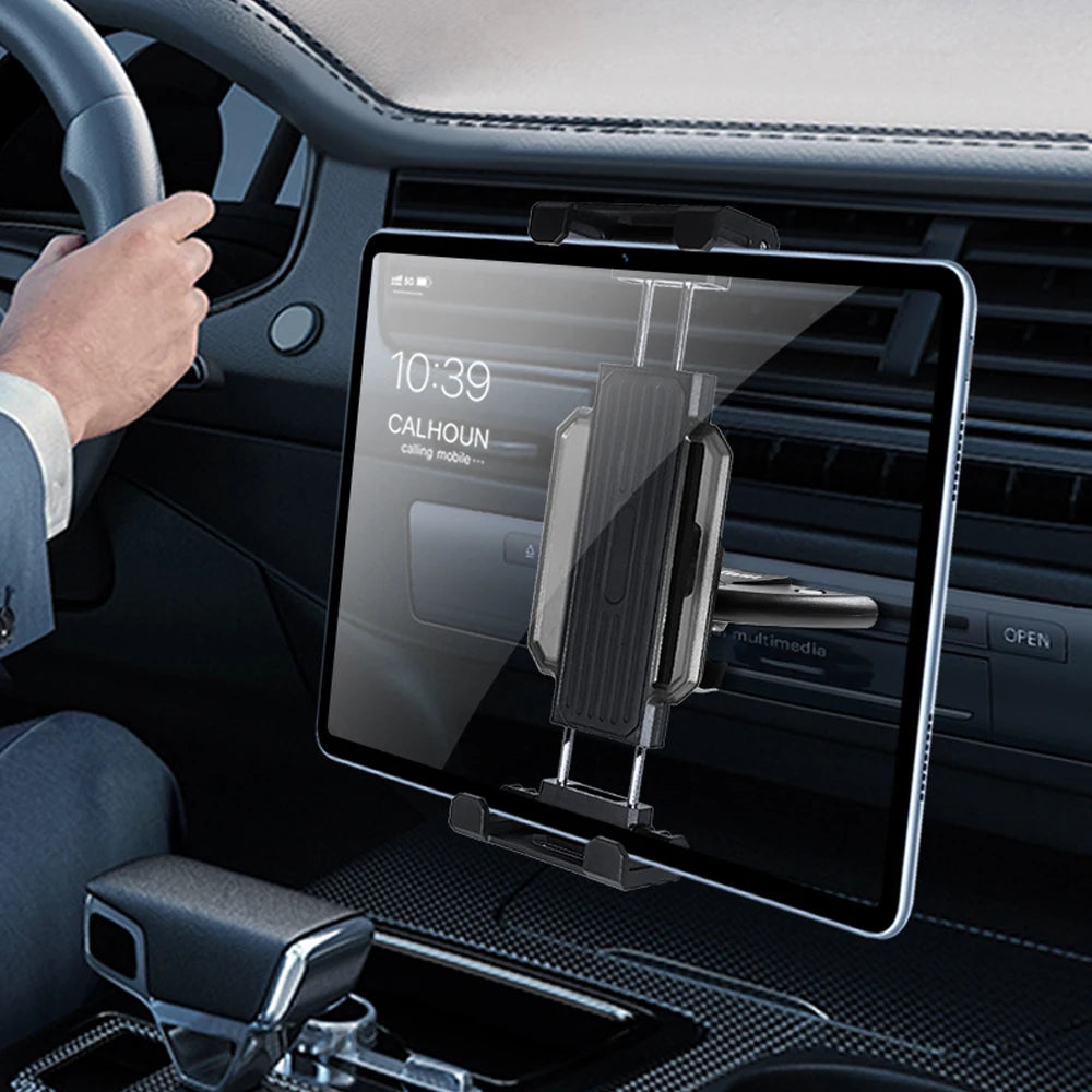 Convenient Universal 4-13 Inch Tablet Phone Car Stand Holder for Apple iPad Pro Mini iPhone Samsung and other Brands Car CD Slot Bracket
