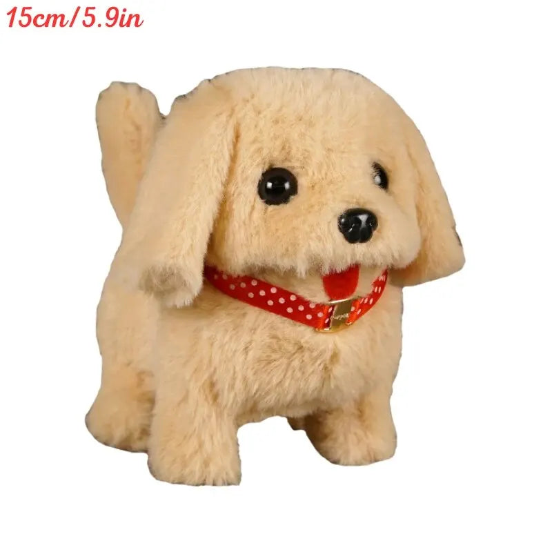 Interactive Electronic Walking and Barking Plush Puppy Dog Toy with Remote Control Leash for Kids Children Toddlers