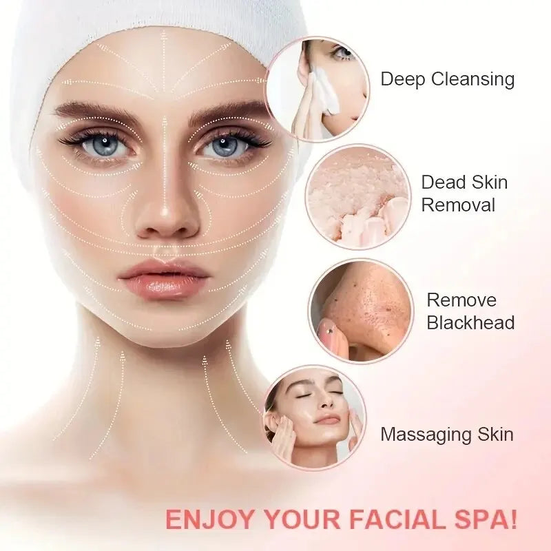 Multifunctional Electric 5 In 1 Facial Cleansing Brush Beauty Massager Deep Cleansing Massage Skin Gentle And Effective Skin Care