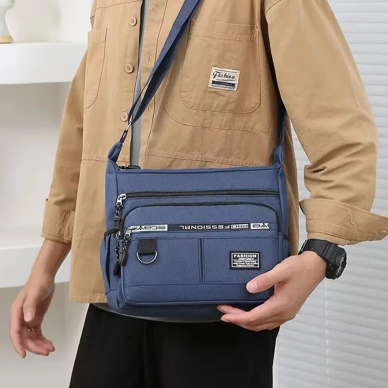 High Quality Men's Single Shoulder Fashion Satchel Bag Business Leisure Storage Crossbody Handbag