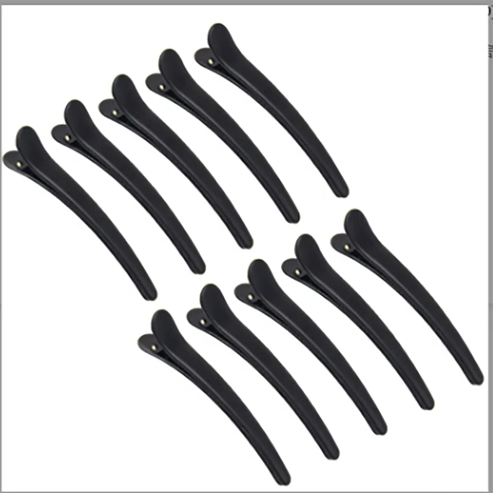 Convenient Plastic Edge Hair Pins Clips 10pcs Set Accessories Fish Beak Clip Hair and Duck Beak Clip Hairpin Plus Size 8cm Hair Styling Tools
