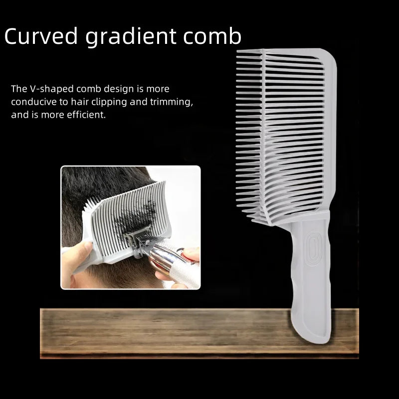 Men's Styling Hair Comb for Blending Fades Styling Arc and Flat Utility Positioning Comb 1pcs