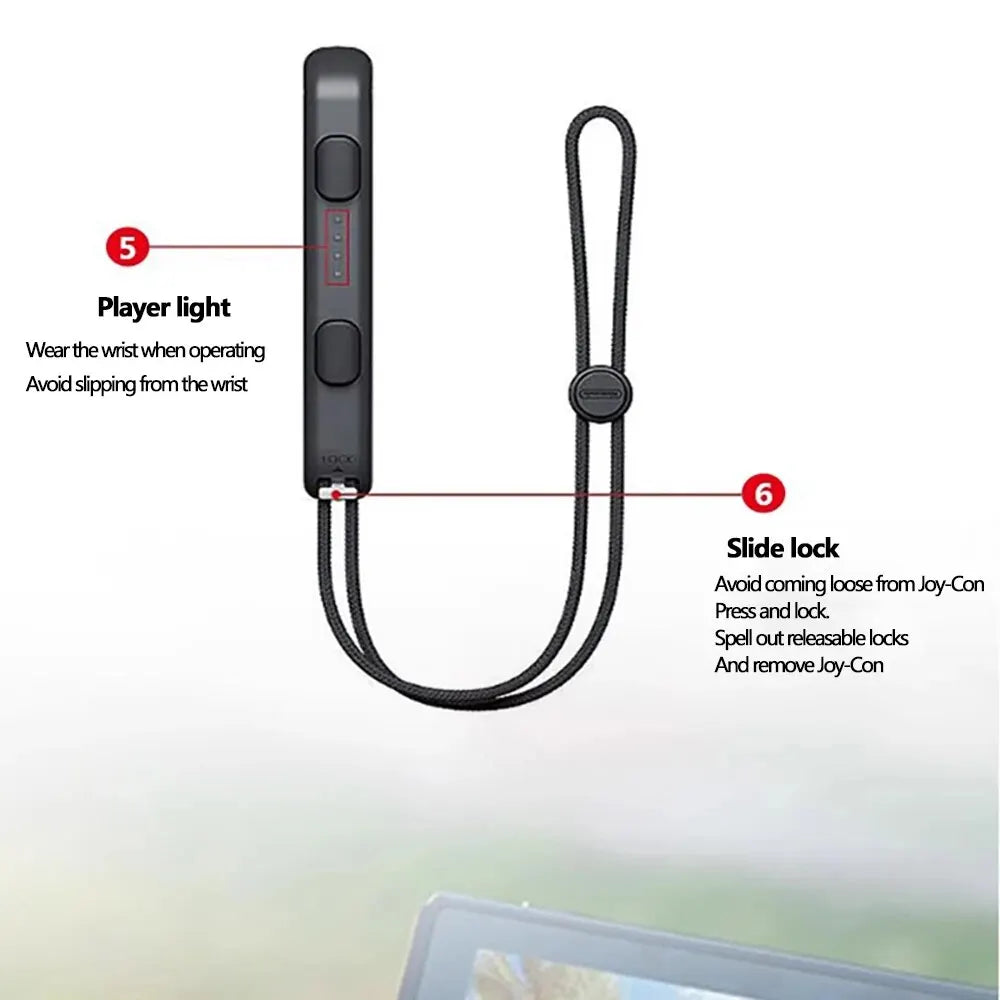 Wrist Strap Compatible with Nintendo Switch & OLED Gamepad Joy-con Controller Hand Rope Video Games Accessories