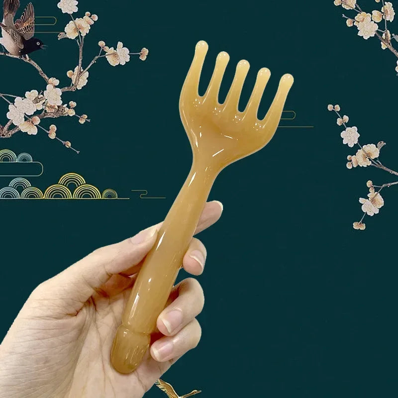 Five-Claw Head Scalp Resin Massager Body Neck Legs Scraping Claw Gua Sha Massage