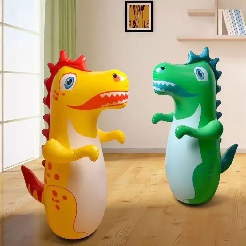 Inflatable Boxing Tumbler Punching Bag for Boys Girls Sport Games Toys Inflatable Dinosaur