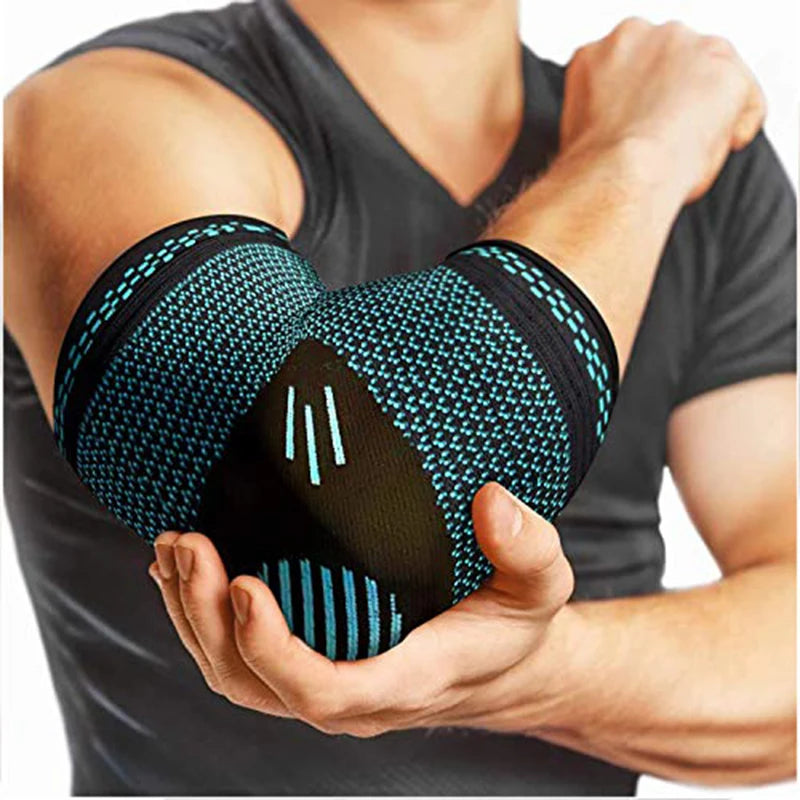 Elastic Compression Elbow Pads Sleeves Supports for Sports and Gym Elbow Safety Breathable Arm Pads 1pc