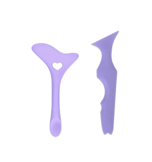 Reusable Silicone Eyeliner Guide Tools for Eye Makeup Winged Eyeliner Stencil Mascara Shield Applicator Set 2Pcs Set