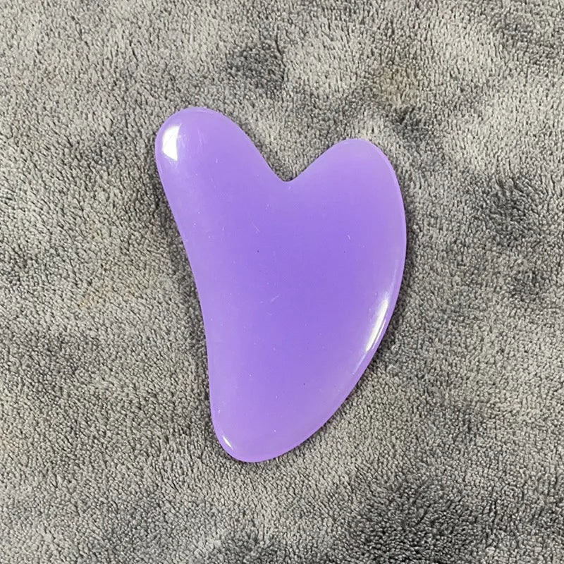 Heart Shape Resin Gua sha Massage Scraper For Eyes Face Massager Acupoint Face Eye Care SPA Massage Tool