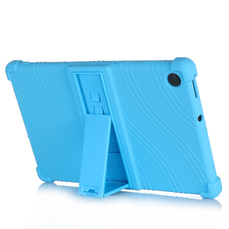 Silicone Shockproof Case with Kickstand for Motorola Moto Tab G70 G62 Tablet Stand Protector Cover