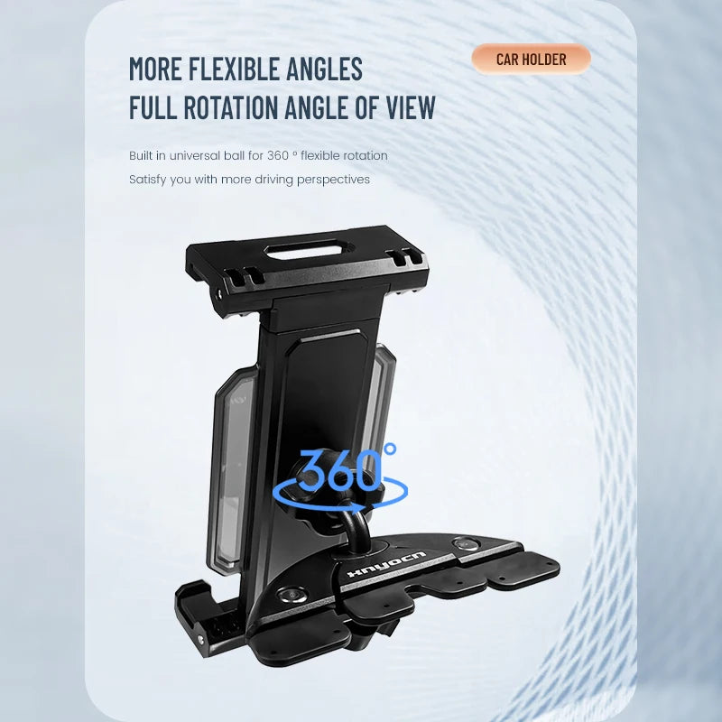Convenient Universal 4-13 Inch Tablet Phone Car Stand Holder for Apple iPad Pro Mini iPhone Samsung and other Brands Car CD Slot Bracket