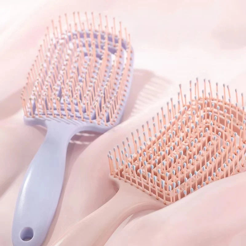 Hair Styling Hollow Out Brush Comb Scalp Massage Fast Blow Drying Detangling Hairbrush