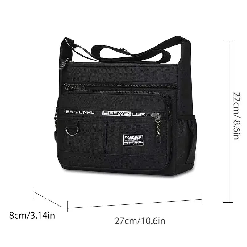 High Quality Men's Single Shoulder Fashion Satchel Bag Business Leisure Storage Crossbody Handbag