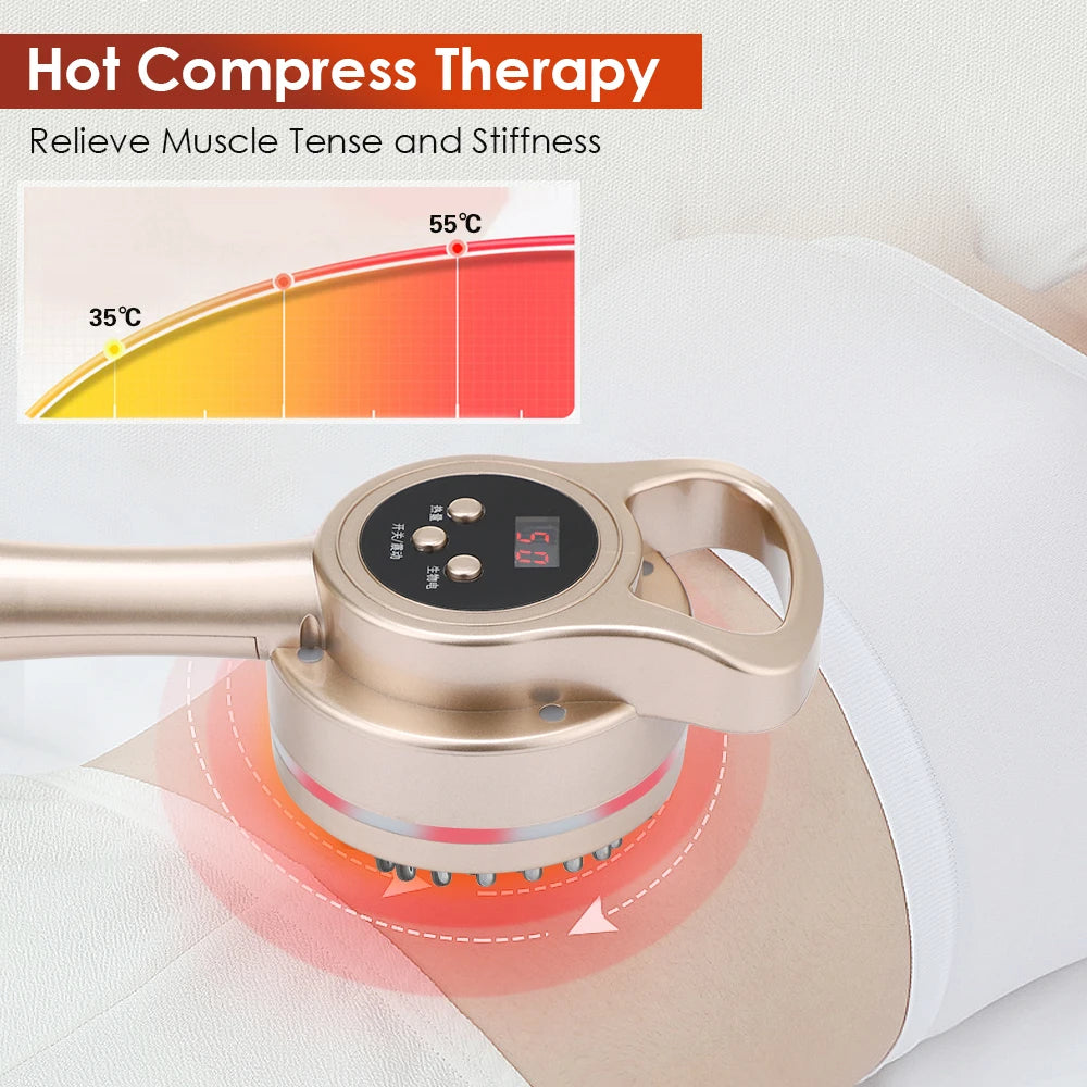 Anti Cellulite Electric LED Fat Burner Heating and Slimming Massager Body Shaping Health Care Meridian Brush