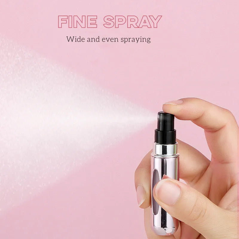 Portable Mini Refillable 5ml Perfume Bottle Spray Scent Pump Cosmetic Containers Atomizer for Travel Tool