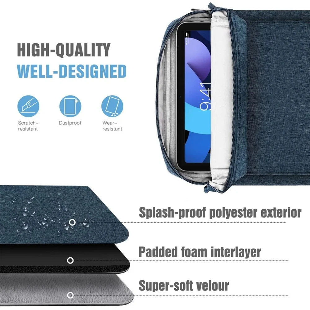 Fashion Handbag Sleeve Bag Case for HTC A101 A102 A103 Plus A104 Tablet Shockproof Protective Pouch Multi Cover