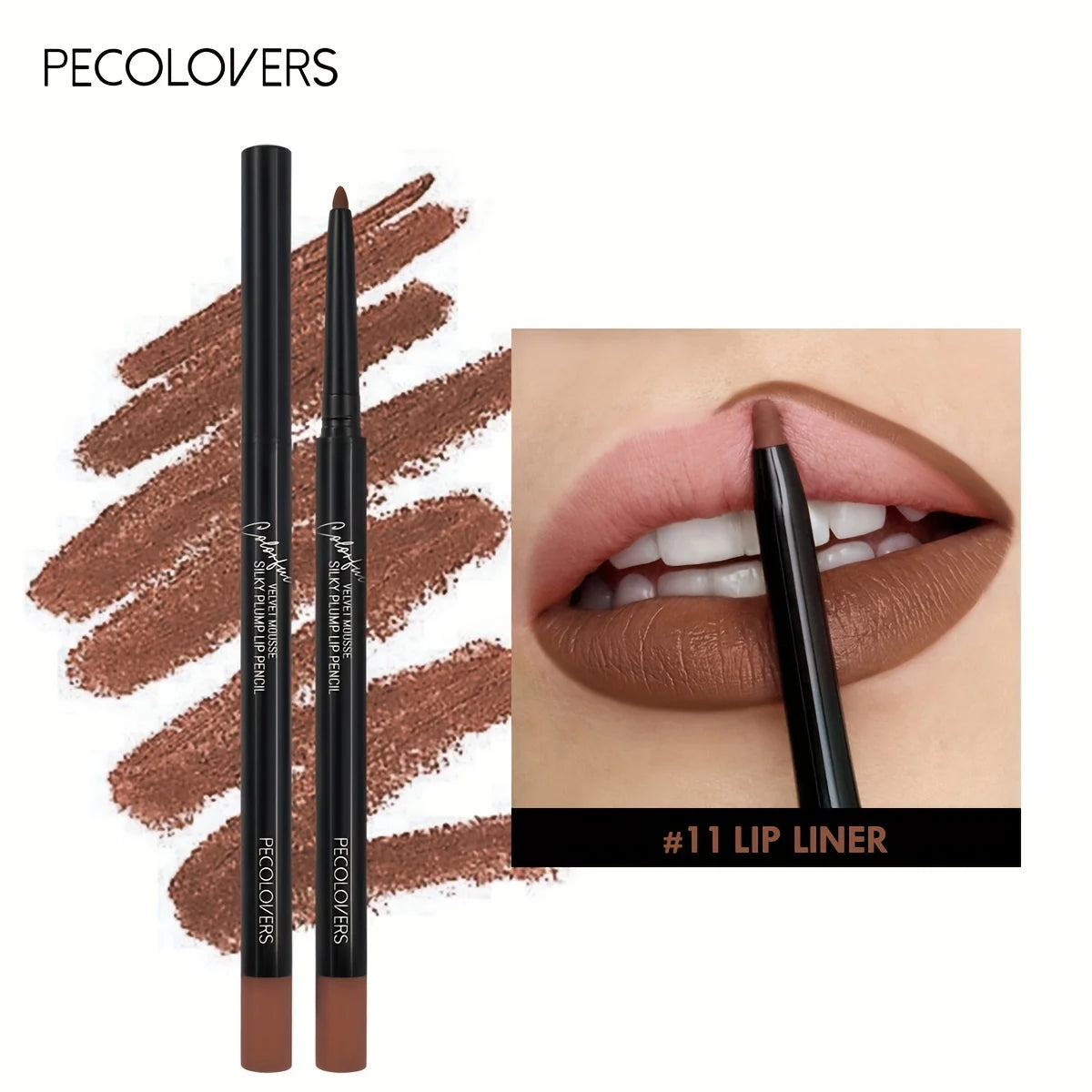 Long Lasting Lip Liner Pencil Lipstick Matte Smooth Waterproof Lipliner Non-stick Cup Lipstick Pen Beauty Makeup