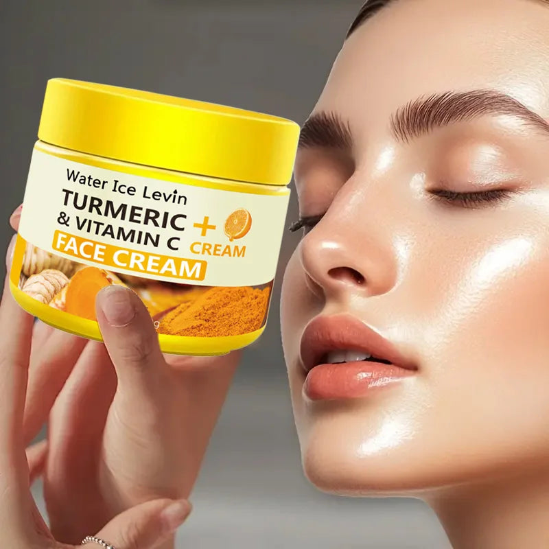 Turmeric Vitamin C Face Cream – Anti-Aging, Anti-Wrinkle, Collagen & Hyaluronic Acid Moisturizer for Skin Care – 50g