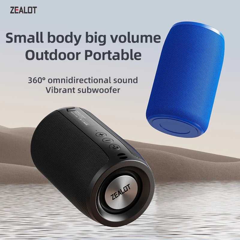 Mini Portable Bluetooth Speaker S32 HIFI Subwoofer Wireless Speaker with FM Radio Column Support TF, TWS, USB