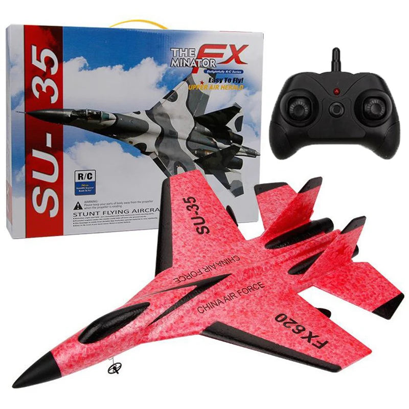 RC Foam Airplane SU-35 SU-57 Fighter Plane 2.4G Radio Remote Control Aircraft Glider Foam Great for Beginners
