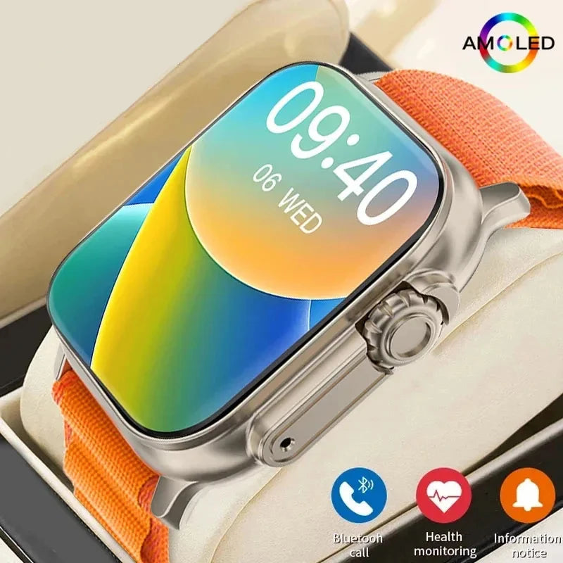 New Bluetooth High Quality T900Ultra Smartwatch for Men and Women Talk Message Alert Heart Rate Monitor Sports Watch for Android and IOS Compatible