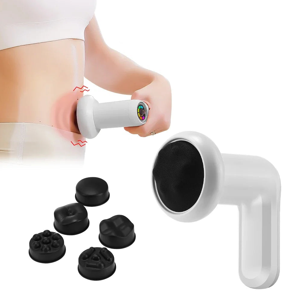 Wireless Full Body Fat Cellulite Remover Massager with 5 Massage Heads Beauty Body Sculpting Device