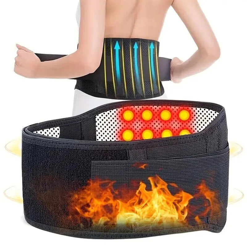 Adjustable Self-Heating Magnetic Therapy Back And Waist Massager Belt Waist Massage Support Belt Body Care