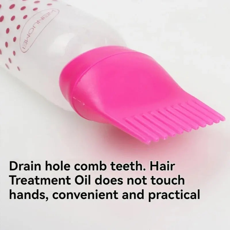 Non-Stick Hair Dyeing And Perming Root Comb Applicator Bottle With Scale Dry Cleaning Rinse Bottle Hair Salon Special Potion Care 160ml