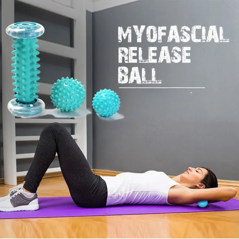 Plantar Fasciitis Deep Tissue Foot Massager Roller Ball Back Leg Hand Tight Muscle Massage