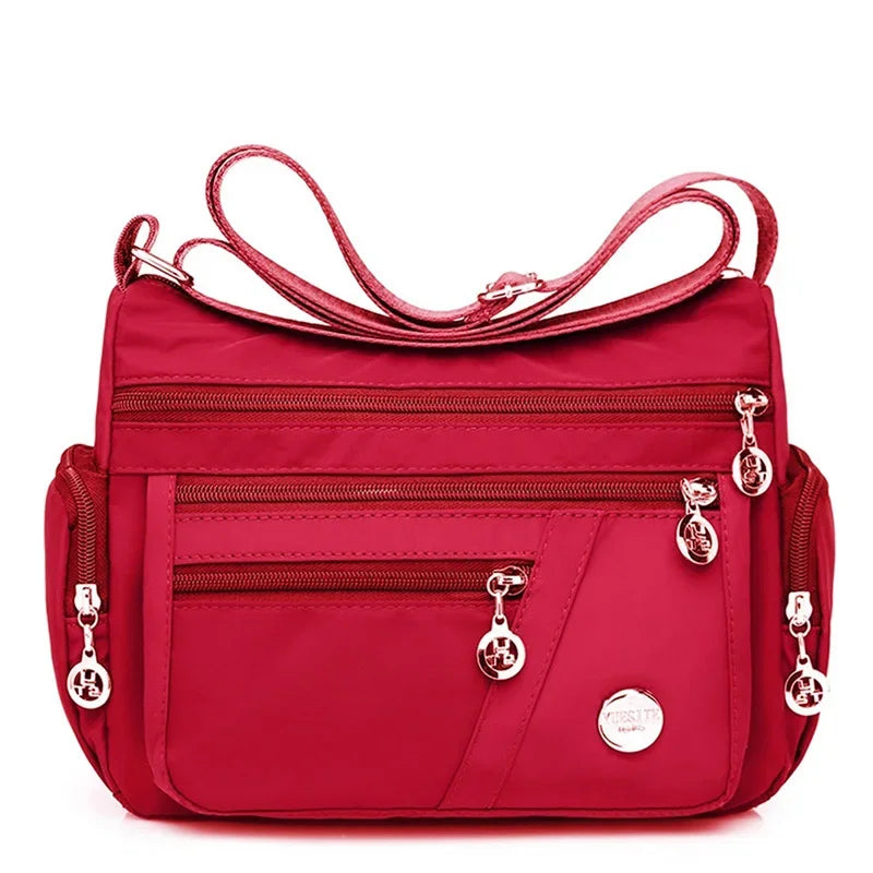 Waterproof Nylon Travel Shoulder Messenger Handbag for Women Fashion High Quality Crossbody Bag