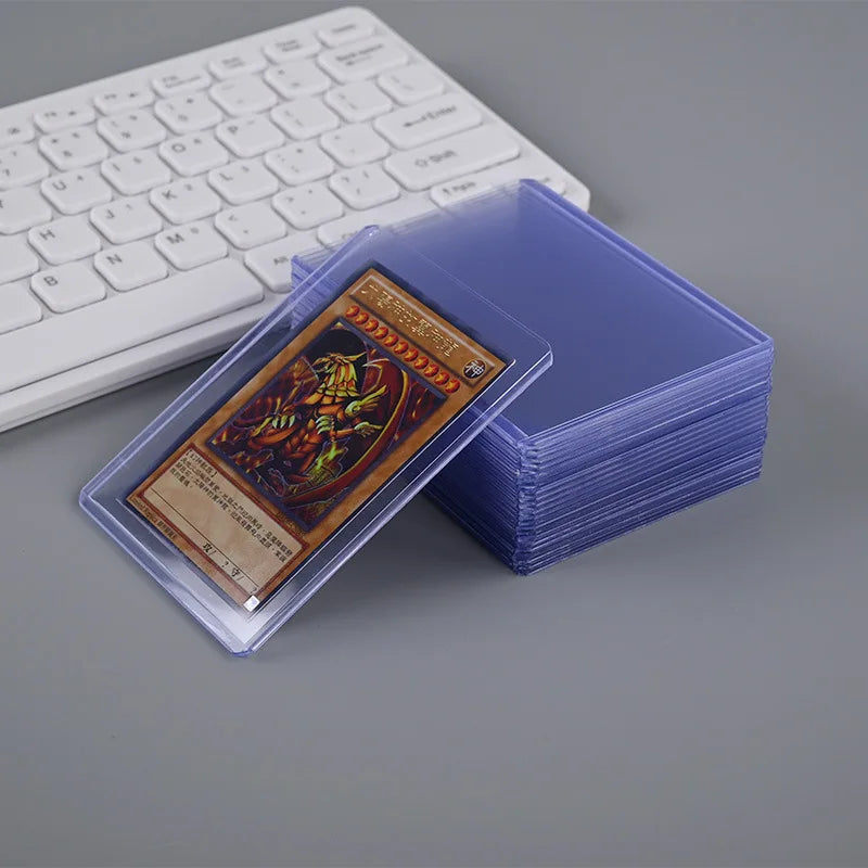 Transparent PVC Plastic Card Sleeves Game Trading Sports Cards Hard Plastic Protective Holders Cases 25pcs