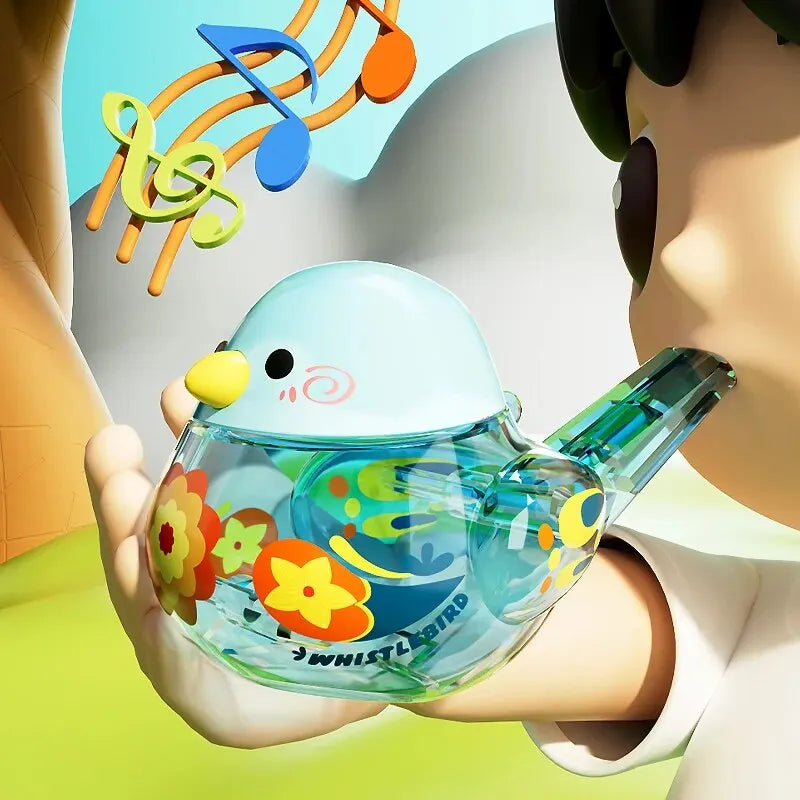 Fun Water Bird Whistle for Infants and Children Toys, Bird's Call for Babies,  Add Water to Whistle for Training Musical Instrument