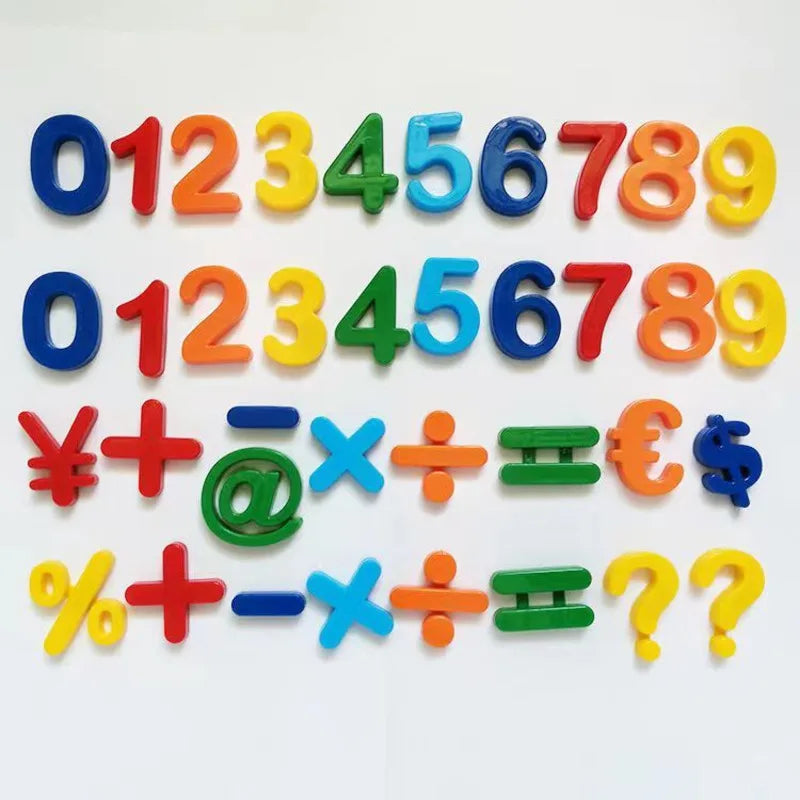 Educational Magnetic Learning Alphabet Numbers Refrigerator Plastic Figures Letters Toddlers Kids Learning Spelling Counting Toys