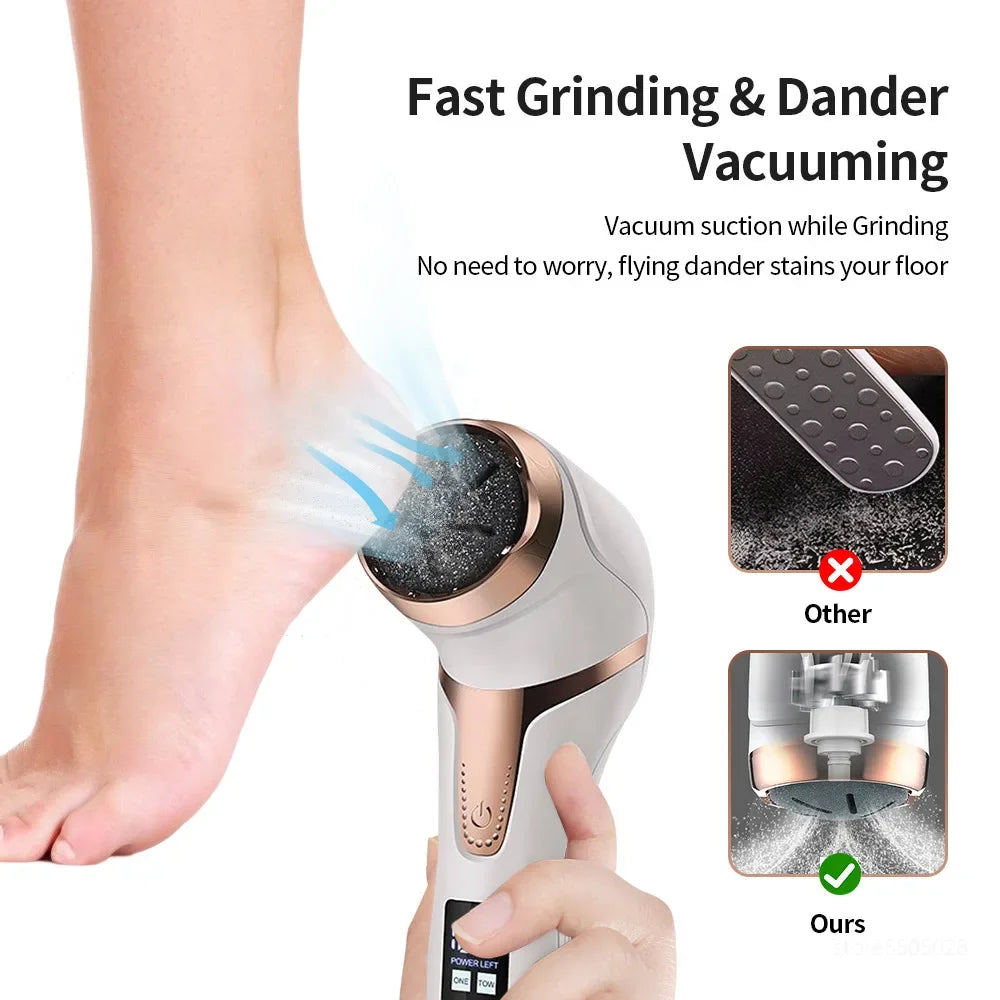 Rechargeable Electric Foot File Pedicure Machine Callus Remover Heal Cracked Feet Dead Skin Scrubber Grinder Tools
