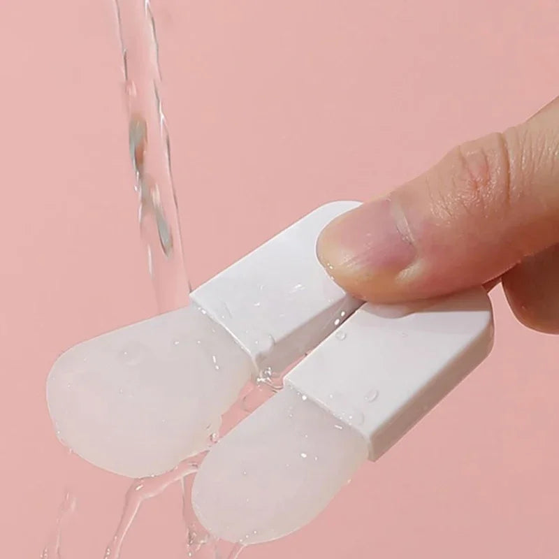 Silicone Facial Mask Brushes 3pcs Set for Face & Eye Cream Mud Mask Applicator Scraper Face Cleanse Brushes Travel Portable Skin Care Tools