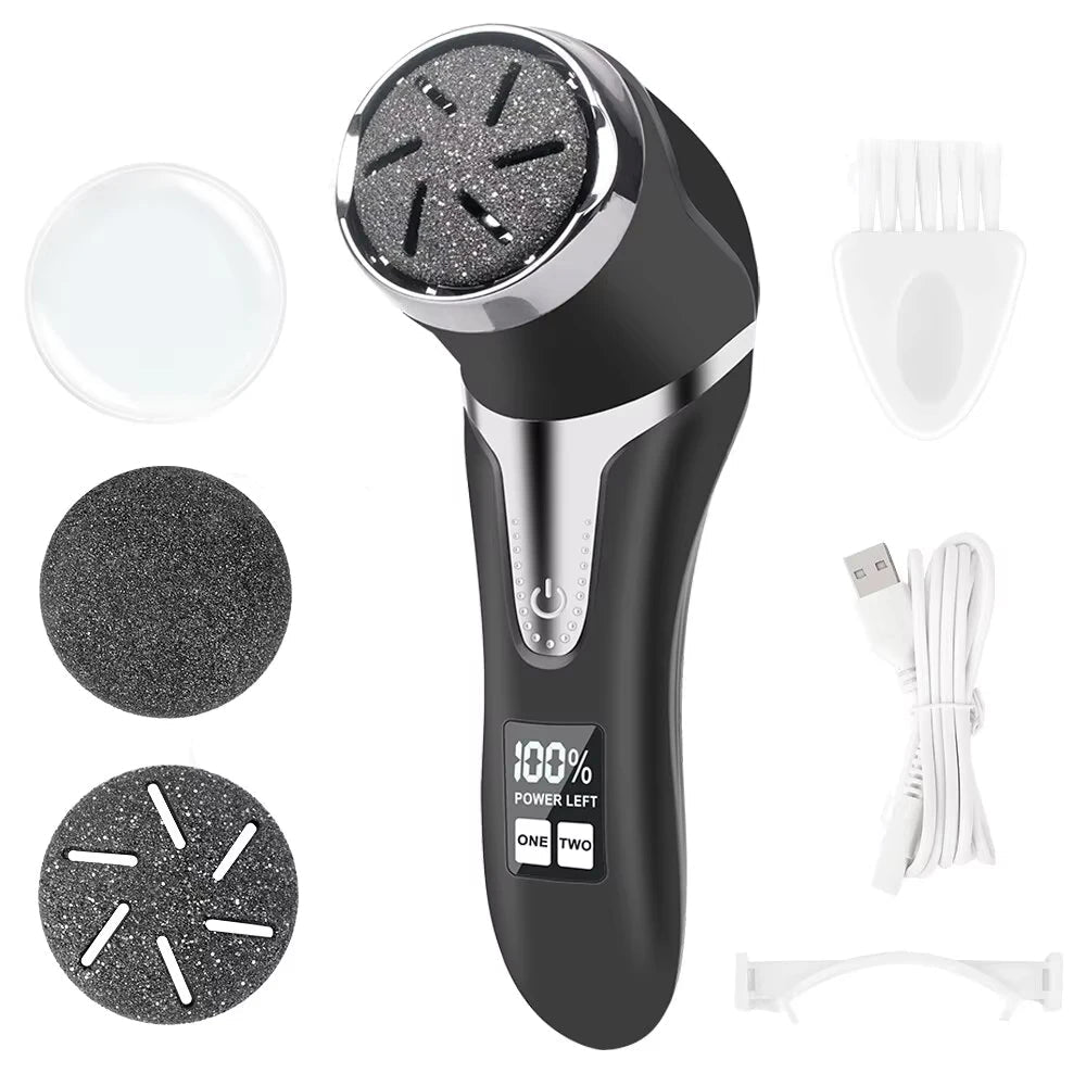 Rechargeable Electric Foot File Pedicure Machine Callus Remover Heal Cracked Feet Dead Skin Scrubber Grinder Tools