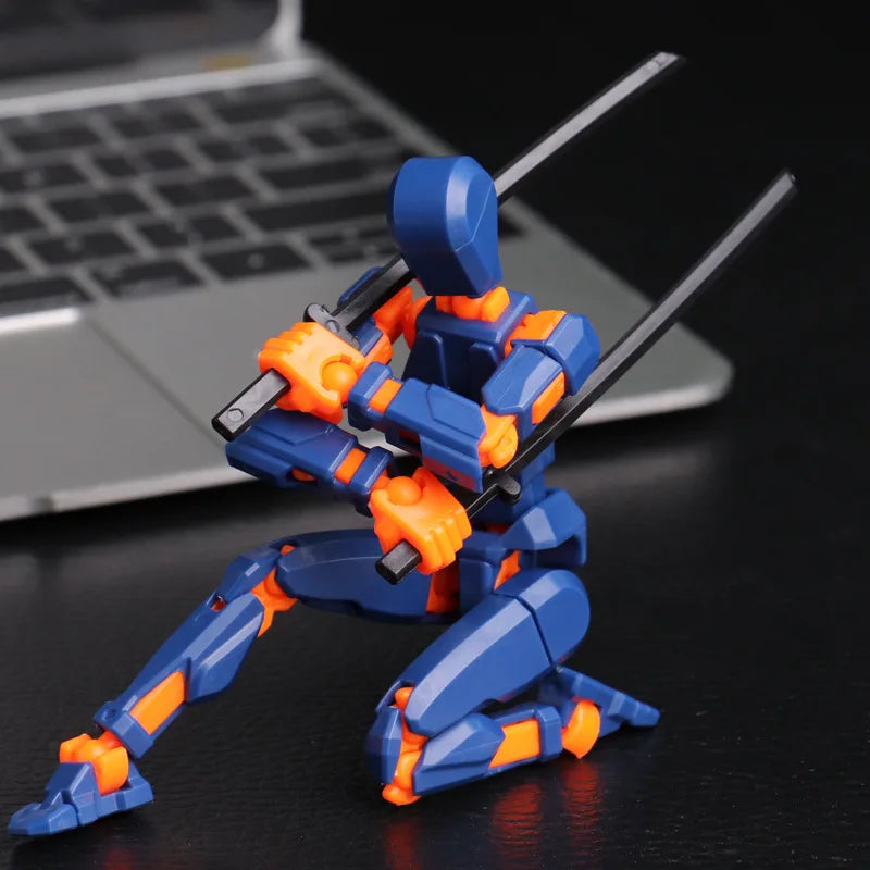 Multi-Joint Movable Action Figures Shapeshift Robot 3D Printed DIY Assemble Mannequin Dummy 13 Toys for Kids Adults Parent-children Games Gifts