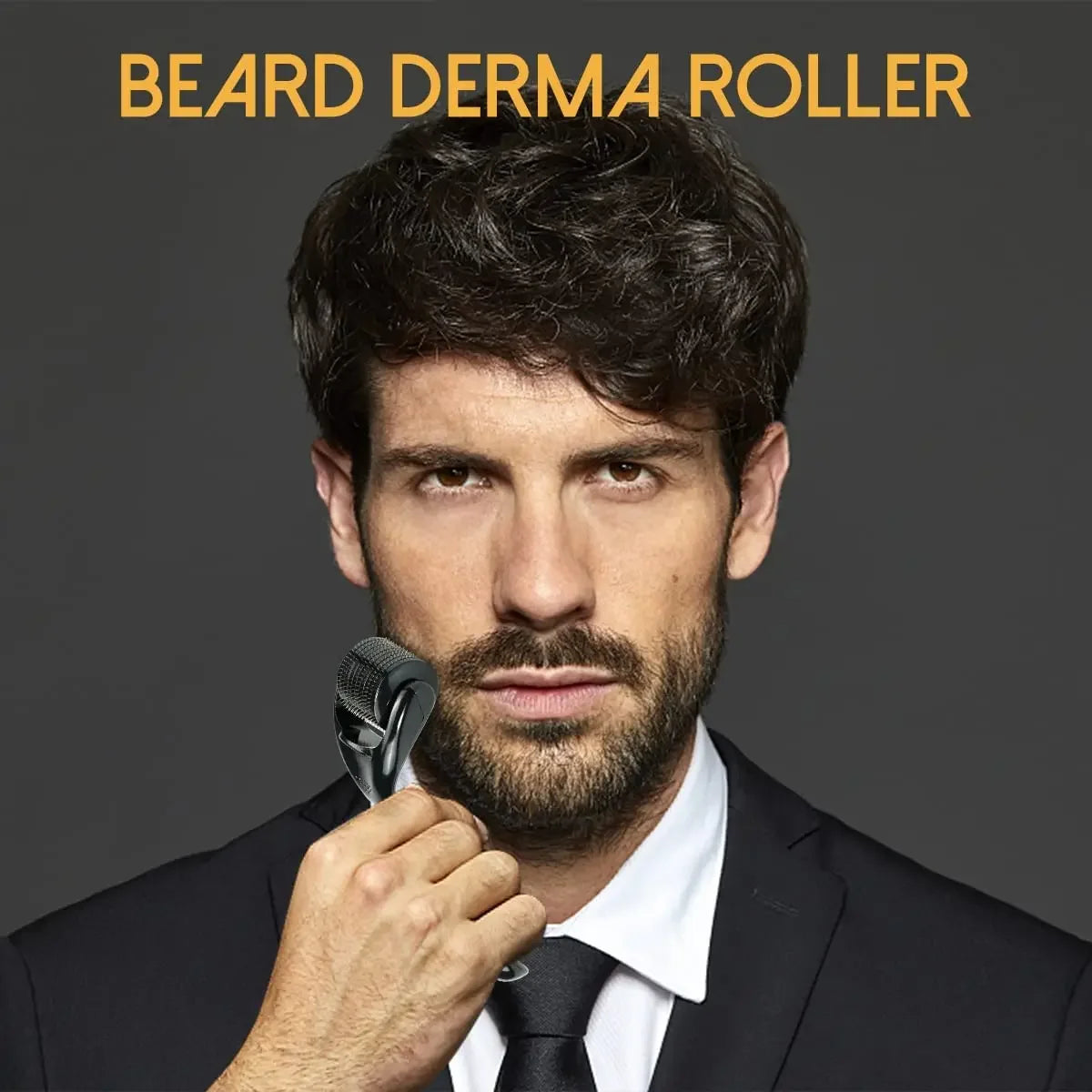 Facial Derma Roller for Body Hair Beard Growth Micro Face Roll Skin Tool 540 Needles, 0.2mm, 0.25mm, 0.3mm