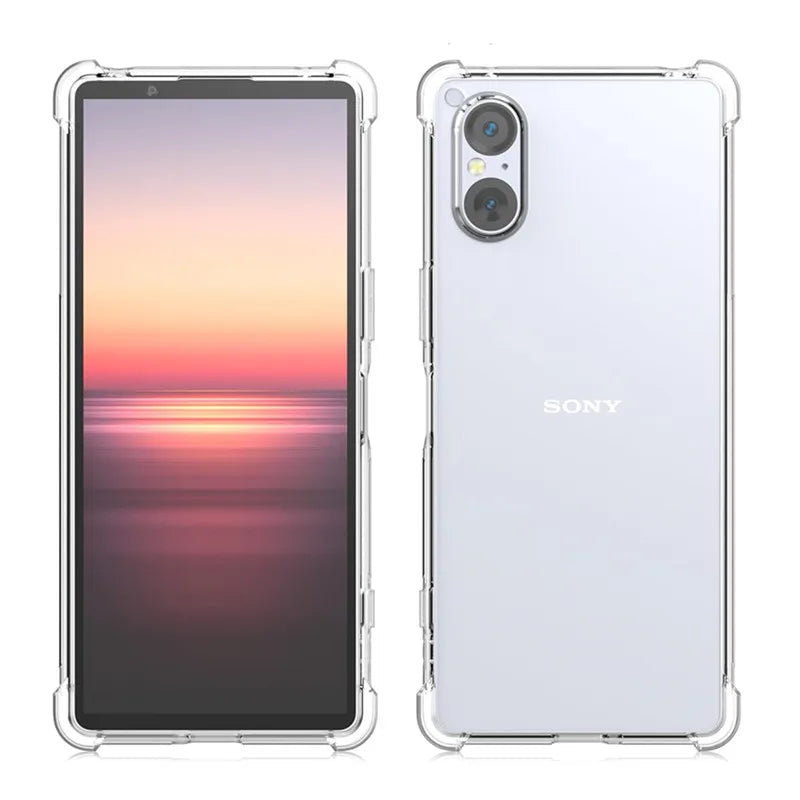 Durable Clear Silicone Phone Case for Sony Xperia 10 5 1 VI V IV III II Protective Transparent Shockproof Cover