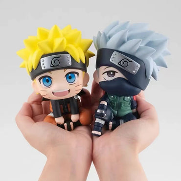 Anime Action Figure Naruto Kakashi Q Version Kawaii Sasuke Itachi Figurine Car Decoration Collection Model Toy 9cm