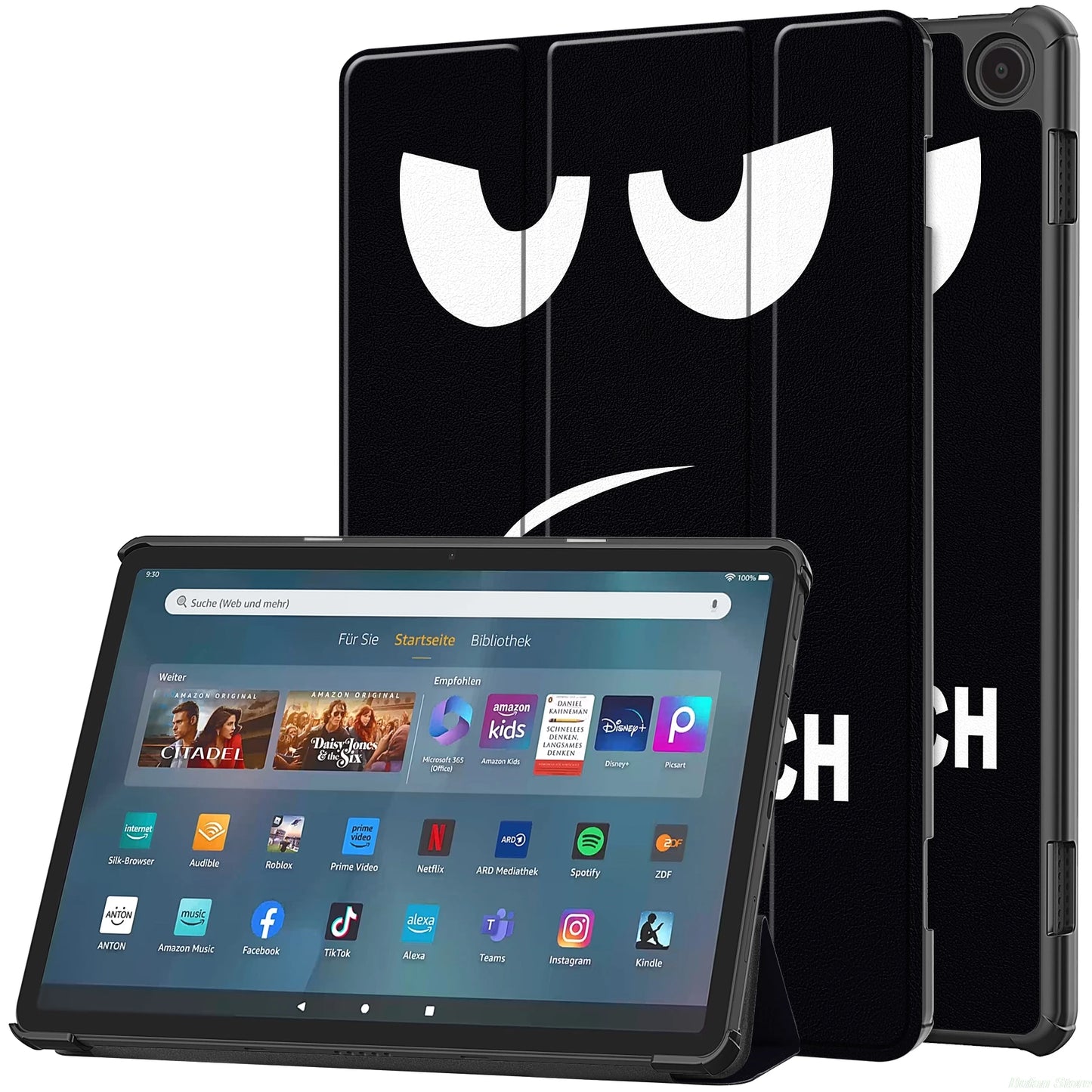 Stylish Tablet Folding Stand Case for Amazon Fire Max 11 HD10 HD8 Protective Shell Cover