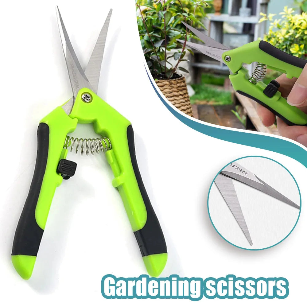 Pruning Gardening Scissors Shears Tools Bonsai Branch Cutting Fruit Picking Weeds Potted Flowers