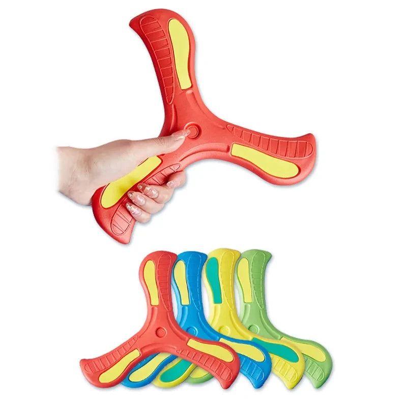 Soft Durable Boomerang Flying Disc Three-leaf Outdoor Adult-kids Fun Interactive Sports Toy Gift