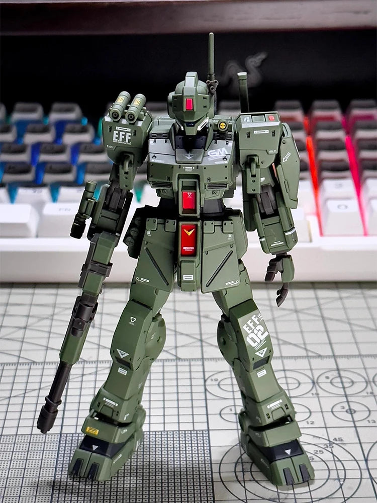 Assembly Action Figures Robot Model Kit RGM-79S GM Spartan Collection Figurine Plastic Model Hobby Doll Toy Gift 1/144