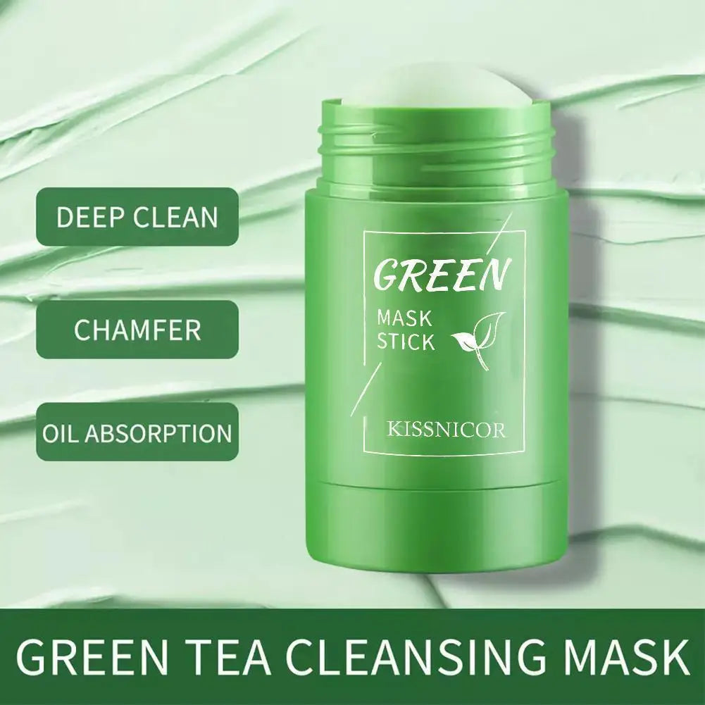 Blackhead Removal Green Tea Facial Mask Stick Cleans Pores Blemishes Black Dots Shrink Pores Skin Care Cosmetics