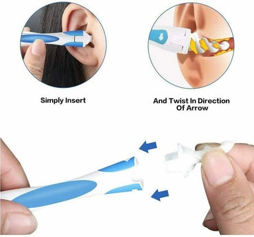 Spiral Silicone Ear Wax Remover Cleaner Set Personal Soft Cleaning Beauty Health Care Scoop Tools