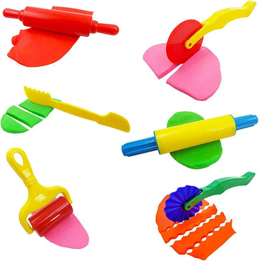 Children DIY Play Dough Plasticine Mold Modeling Clay Accessories Tool Kit Plastic Set Knife Molds Kids Educational Toys